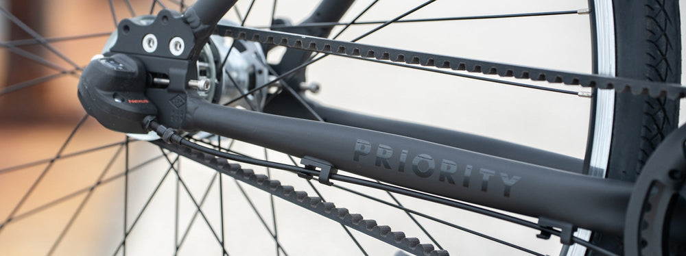 Priority Bicycles with Gates Carbon Belt Drive