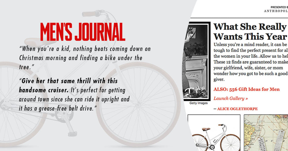 MEN'S JOURNAL FEATURES THE CLASSIC STEP-THROUGH IN BEST 