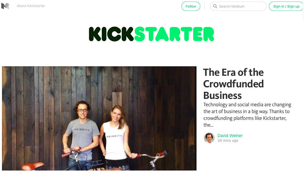 THE ERA OF THE CROWDFUNDED BUSINESS BY KICKSTARTER