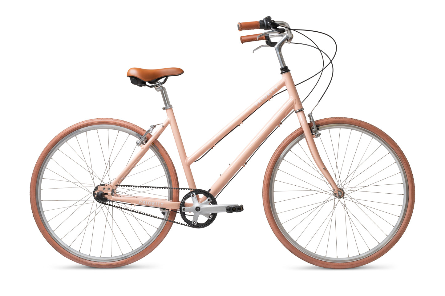 belt gravel bike Priority CLASSIC PLUS Belt Drive Bike | Step Through | Step Small (26" - 30" inseam) | Light Blue