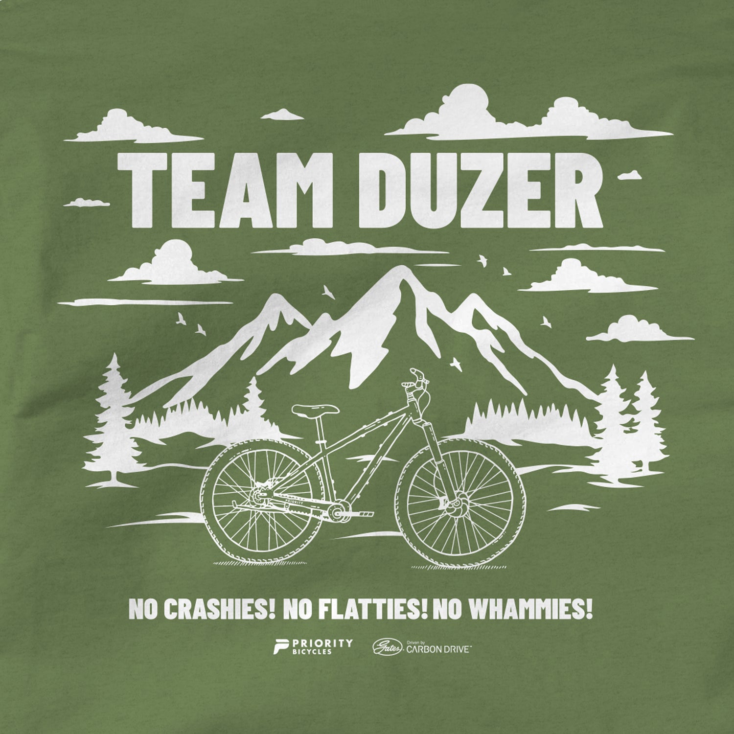 TEAM DUZER GET OUT THERE ORGANIC COTTON T-SHIRT