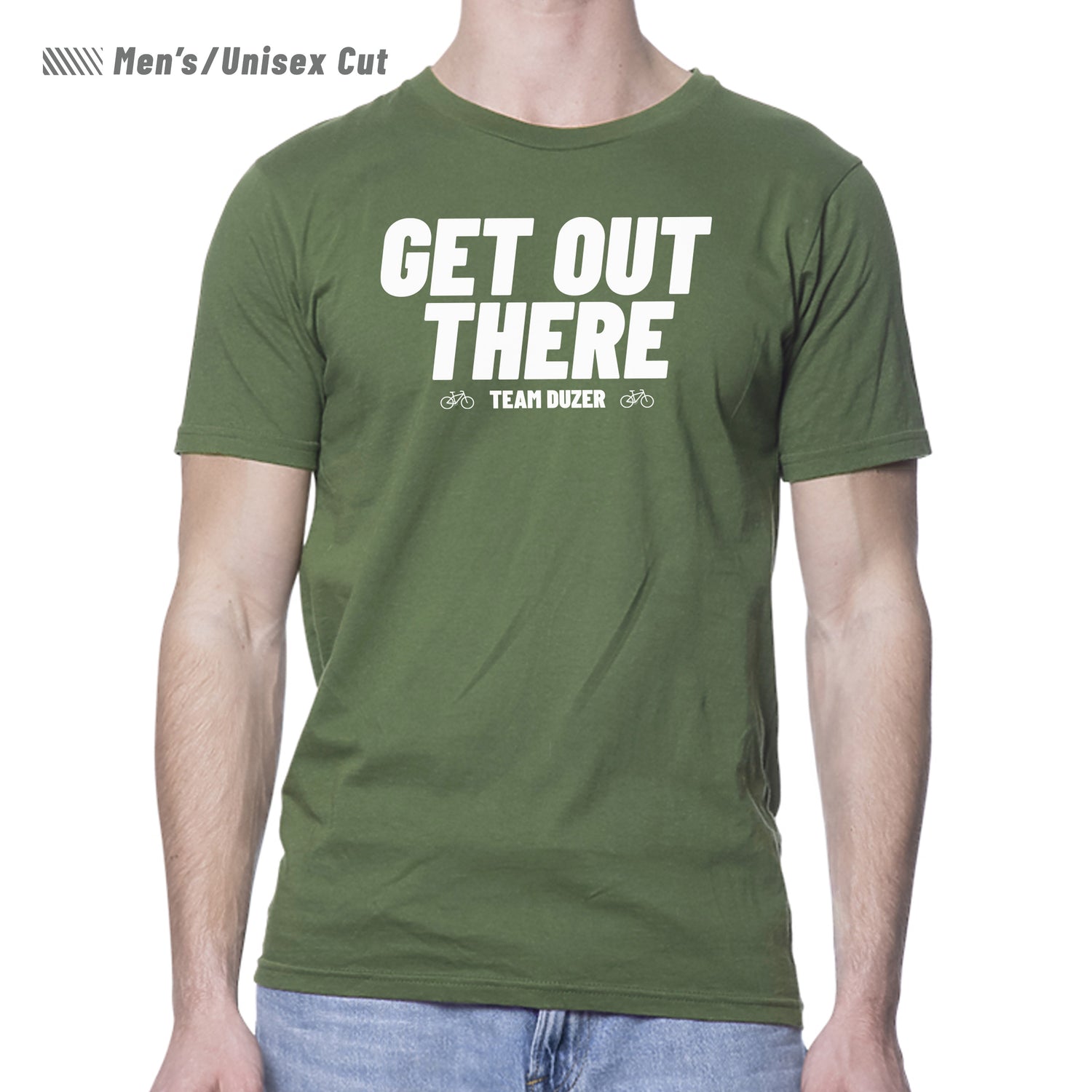 TEAM DUZER GET OUT THERE ORGANIC COTTON T-SHIRT