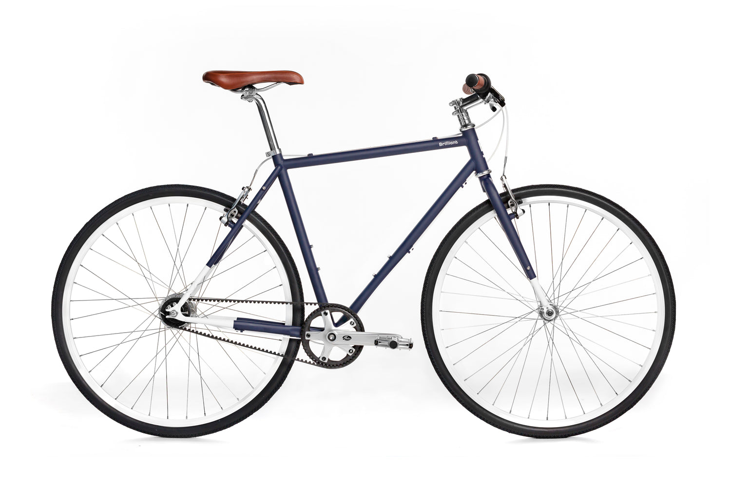 The new L Train commuter bicycle in dark blue