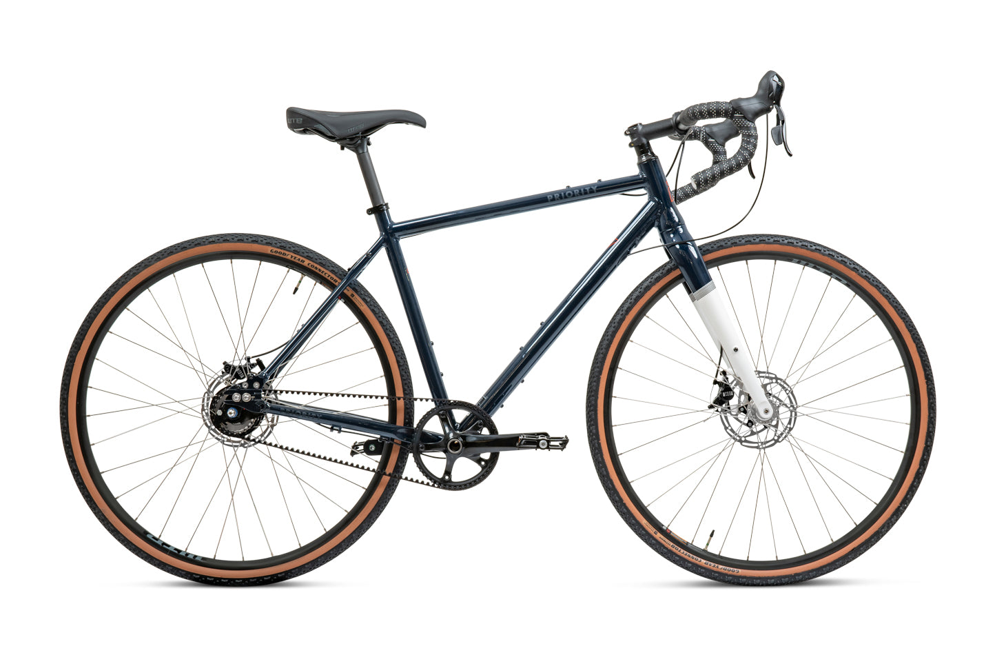 gravel bike top speed Priority APOLLO GRAVEL Belt Drive Bike | Drop Bar - Aluminum | Medium | Deep Space