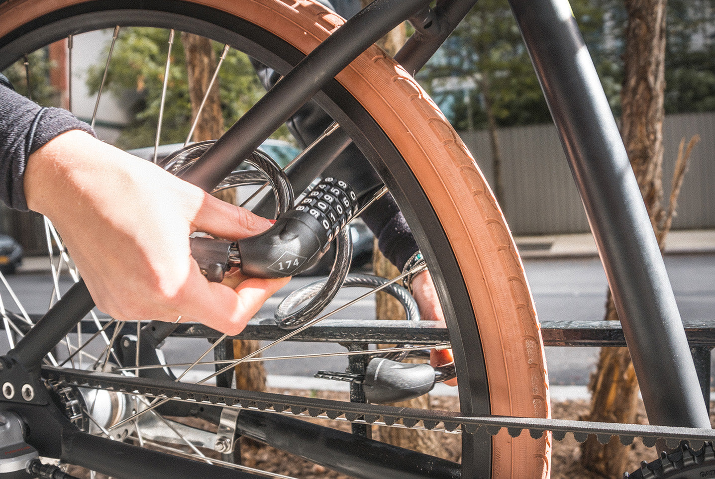 Set-Your-Own Combination Bicycle Lock