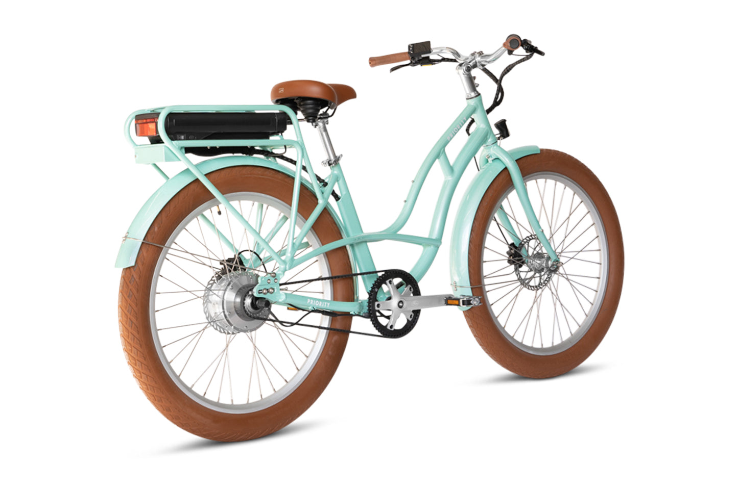 Priority E-COAST Belt Drive Bike | Step-Through | Gloss White