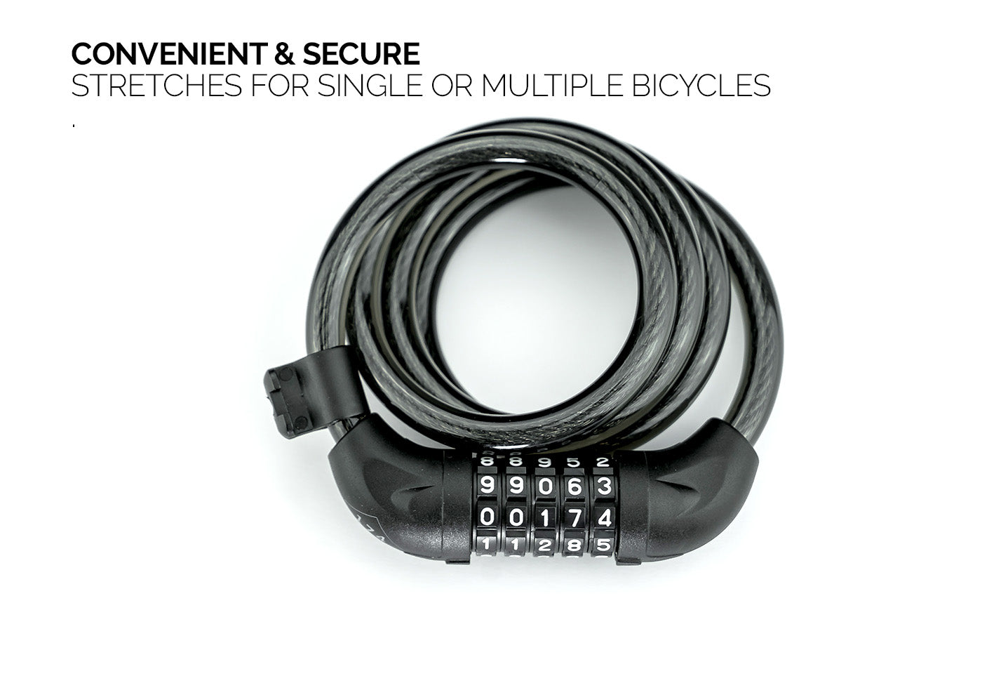 Convenient and secure bicycle security cable