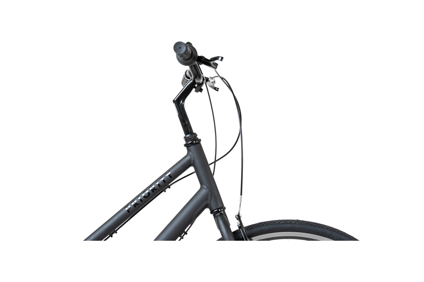 Priority Bicycle with commuter style handlebars