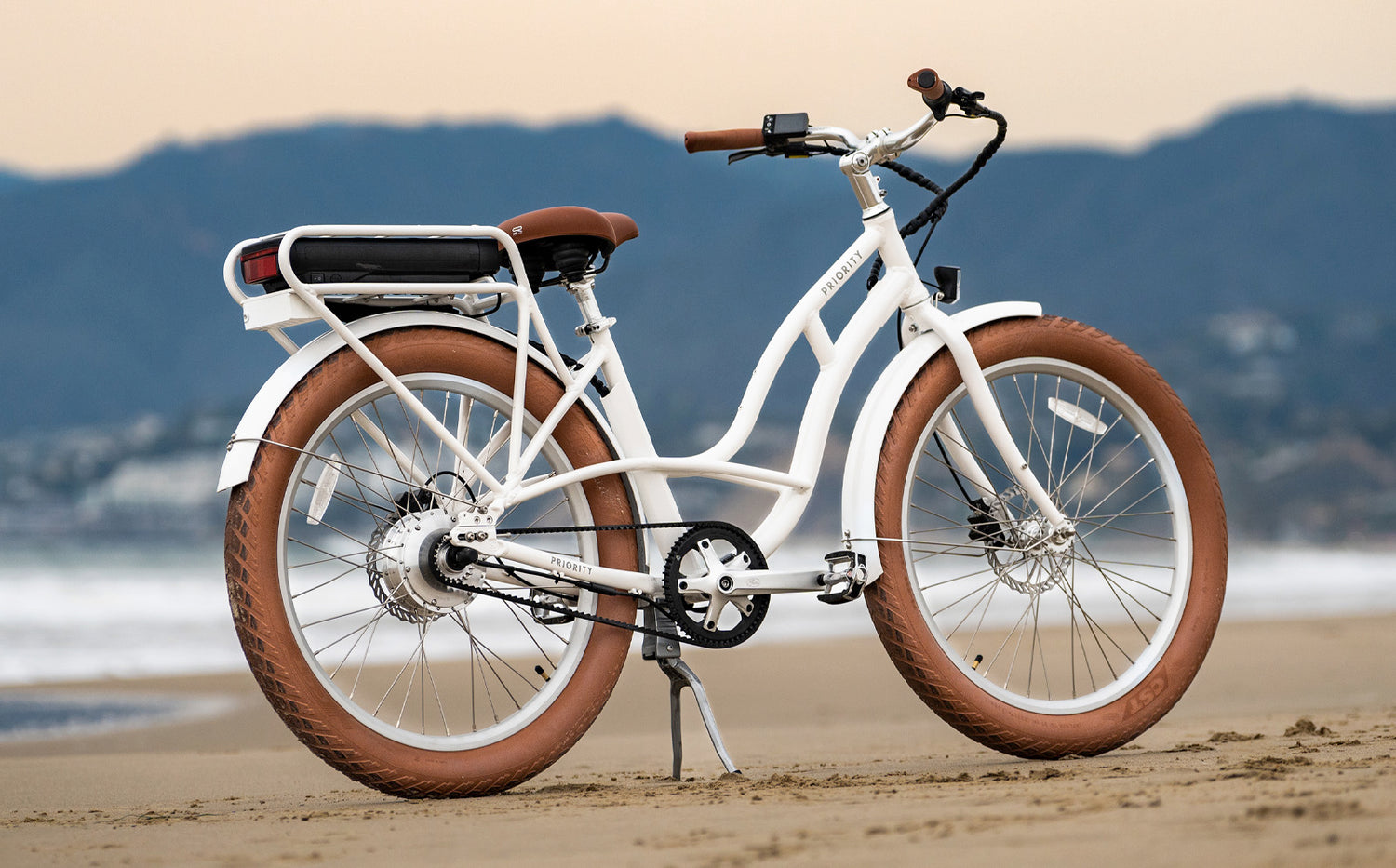 e-Coast Bike Cruiser with Tan Features