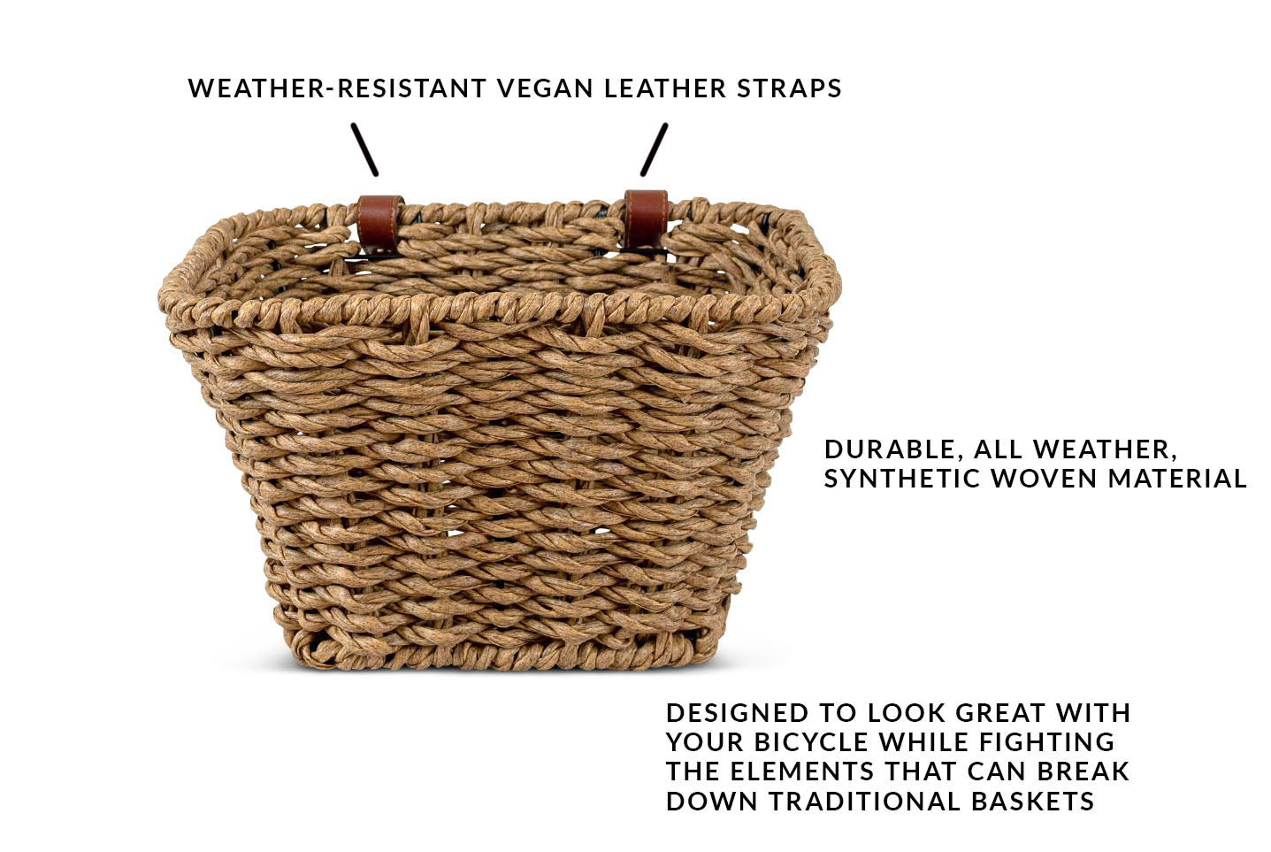 Woven Front Basket – Priority Bicycles - Main Image